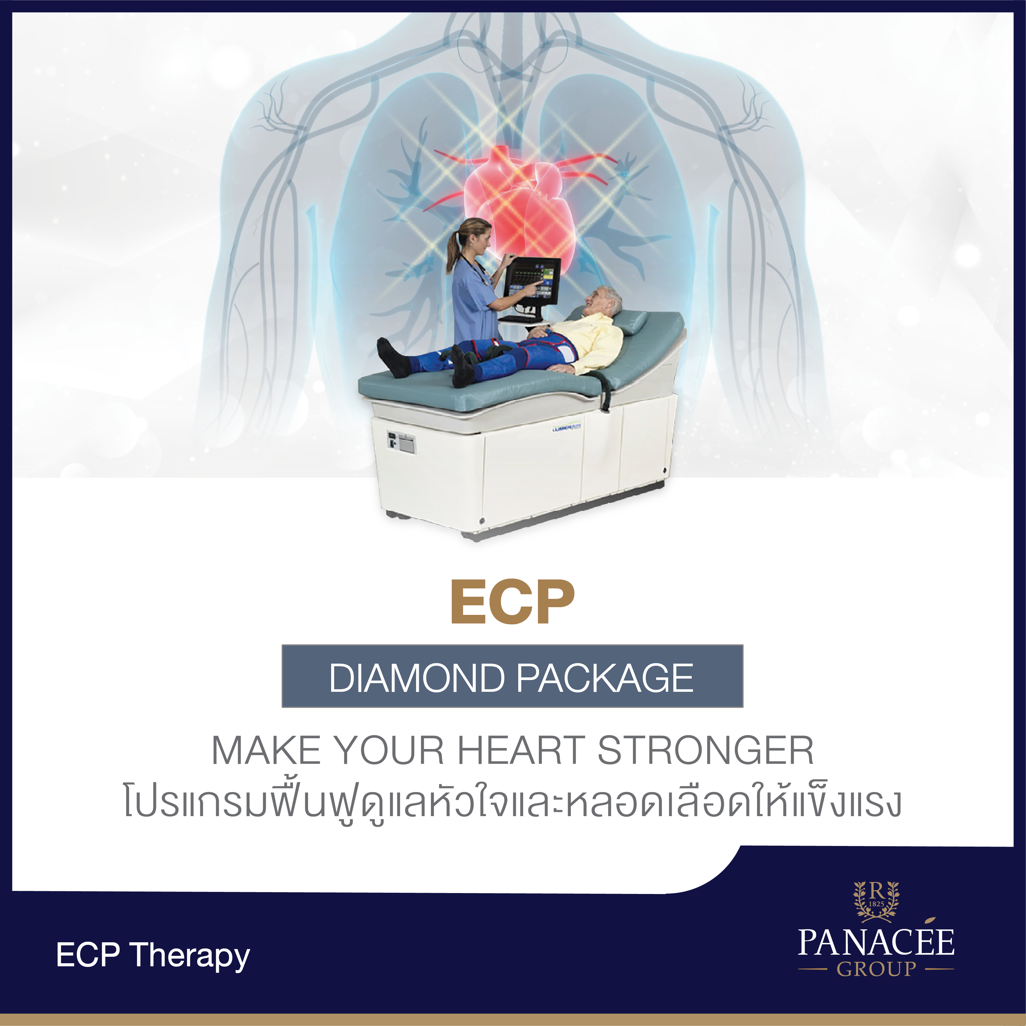 Make your heart stronger โปรแกรมย้อนวัยสุขภาพหัวใจ (Daimond Package)